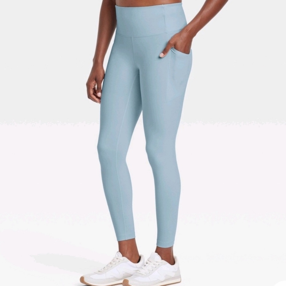 All In Motion - Dynamic Flex High Rise 7/8 Legging Steel Blue Size XS